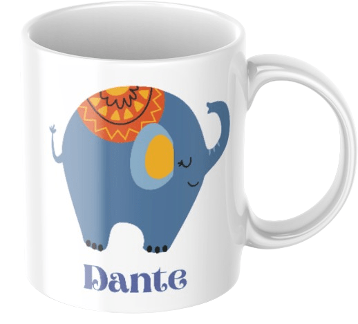 Personalisierte Kindertasse – Elefant – Kindertasse mit Namen