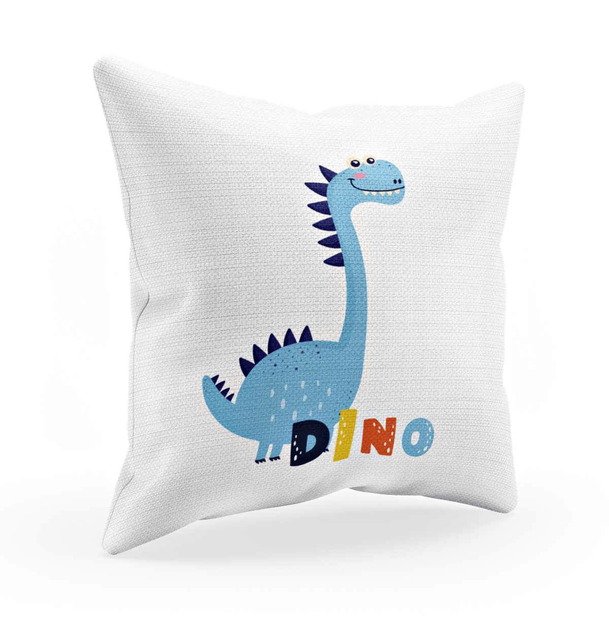 Personalisierter Kissenbezug für Kinder mit Dinosauriermotiv