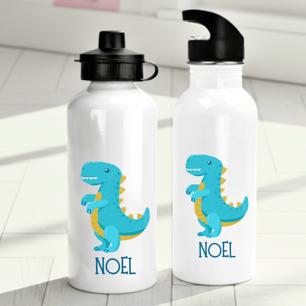Personalisierte Trinkflasche für Kinder – Dinosaurier (Design 3) – mit Namen