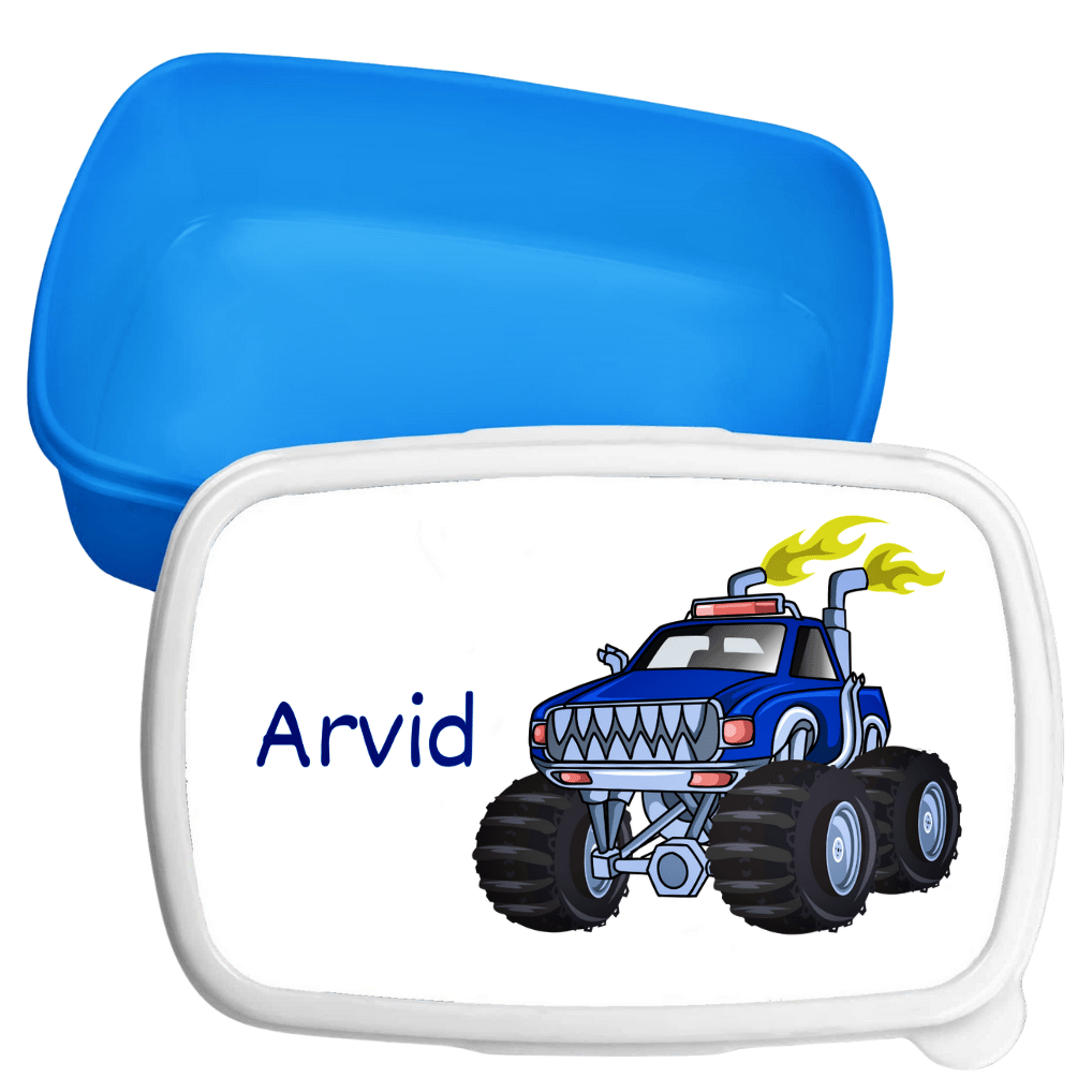 Personalisierte Brotdose für Kinder – Lunchbox – Monstertruck