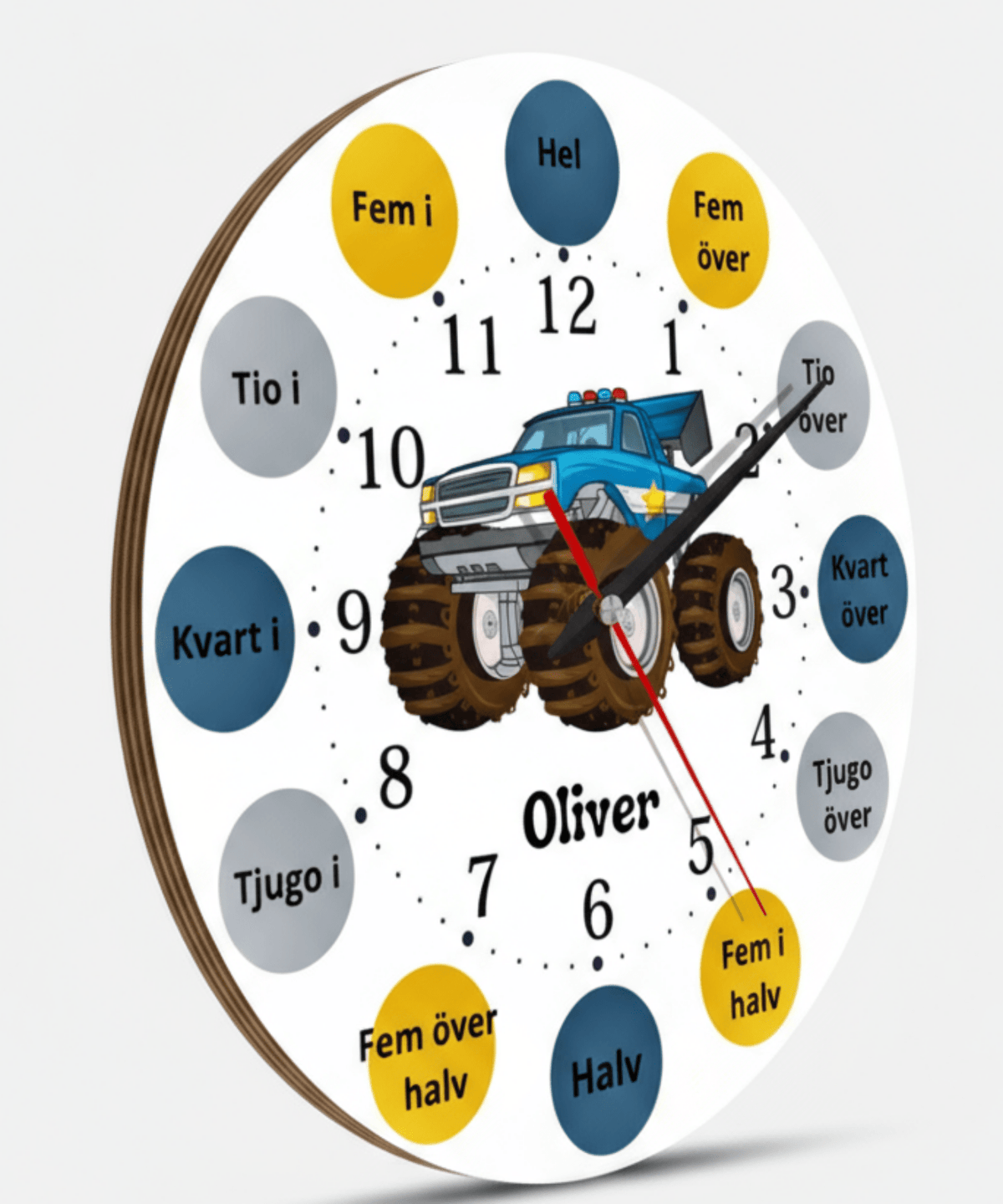 Lernuhr für Kinder – Monstertruck