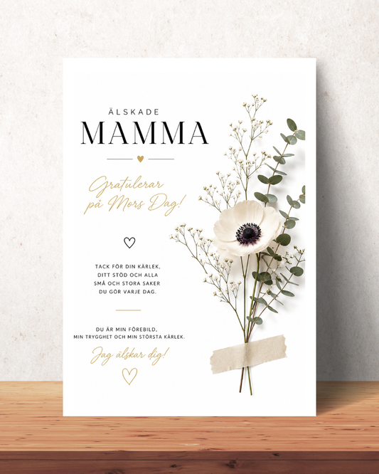 Personalisiertes Muttertagsposter – Eukalyptus
