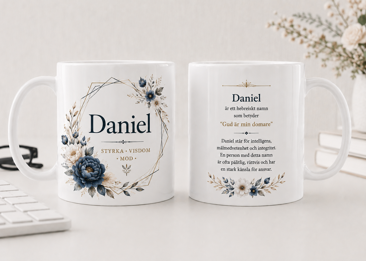 Personlig namnmugg – Vad betyder namnet – mugg med namnbetydelse