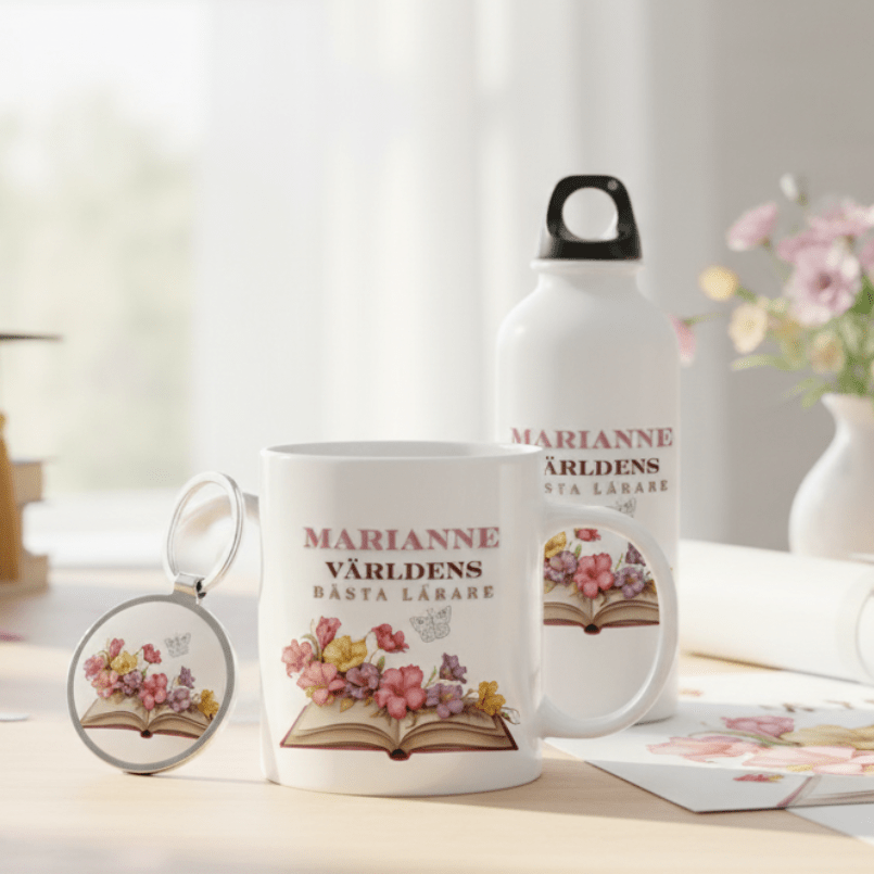 Beste Lehrerin – personalisiertes Geschenk für Lehrer zum Schuljahresende