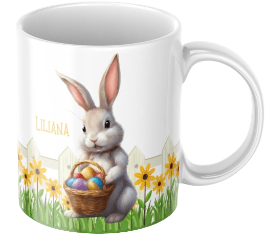 Personalisierte Ostertasse – Osterhase – Ostertasse mit Namen
