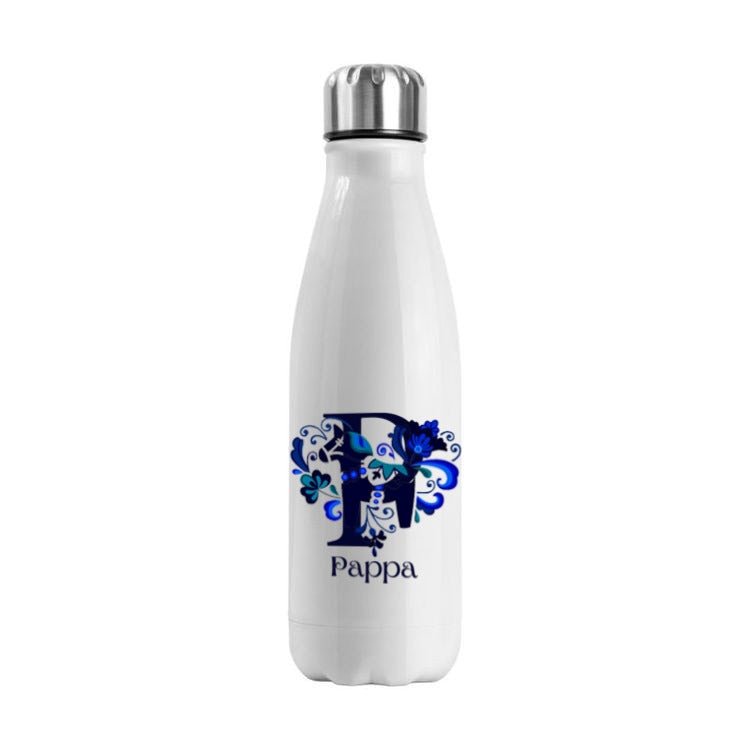 Blaues Dalapferd – personalisierte Thermosflasche