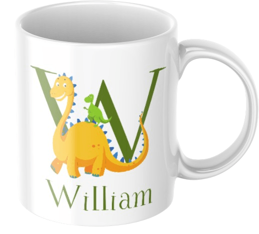 Personalisierte Kindertasse – Dinosaurier – Kindertasse mit Namen