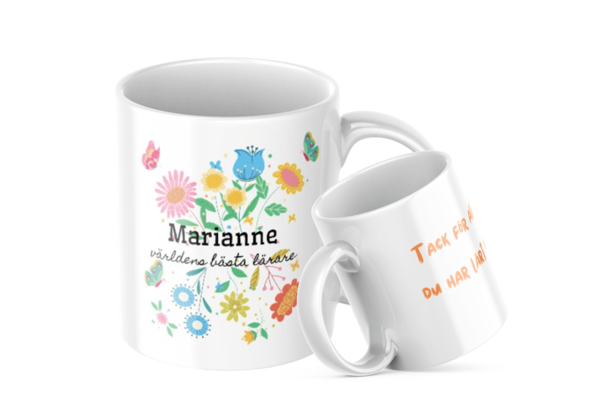 Personalisierte Lehrerinnentasse – Geschenk für die Lehrerin – Tasse mit eigenem Namen