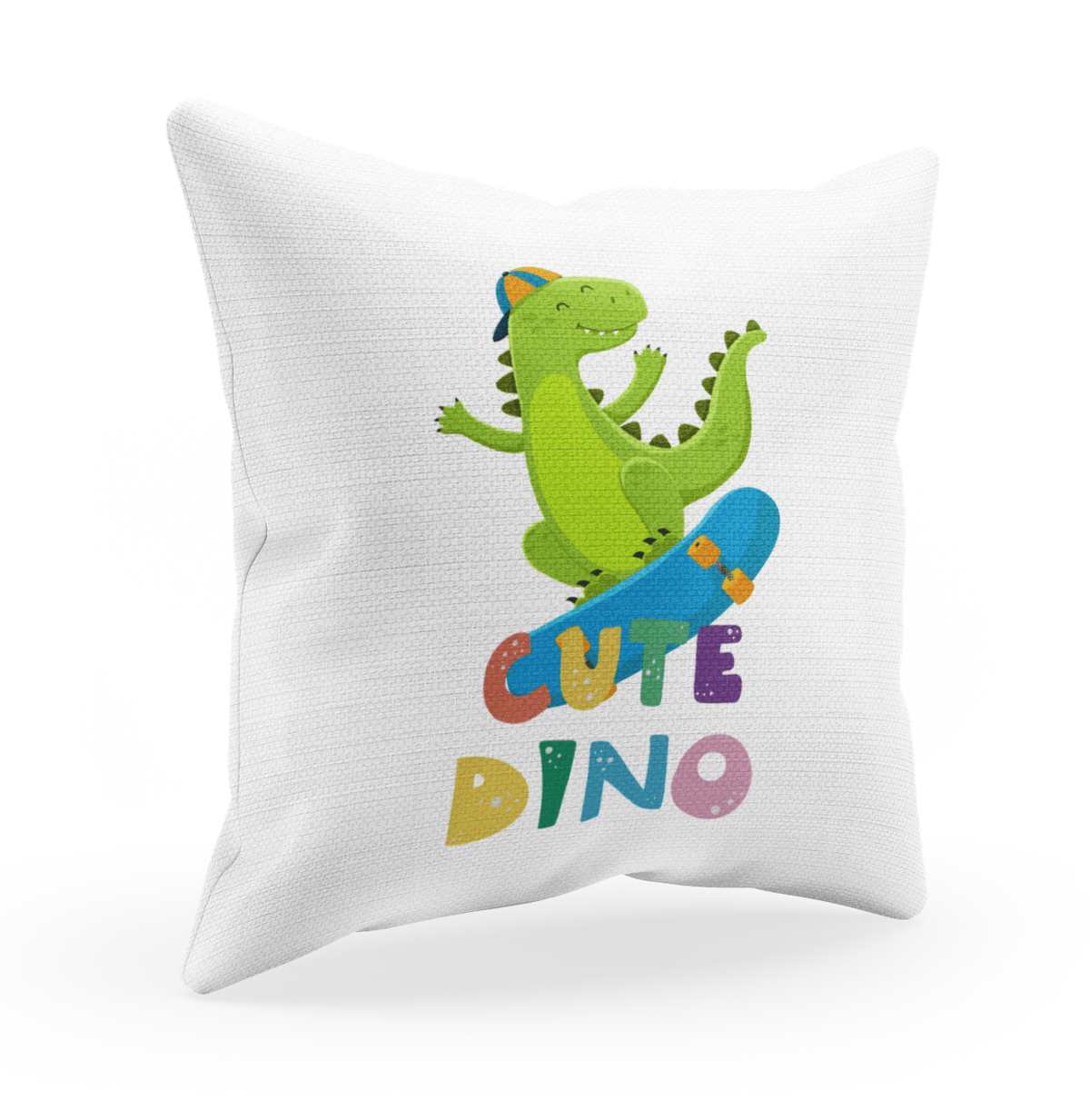 Personalisierter Kissenbezug für Kinder mit süßem Dinosauriermotiv