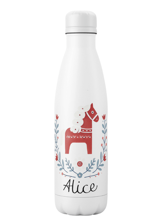 Personalisierte Thermosflasche – Dalapferd