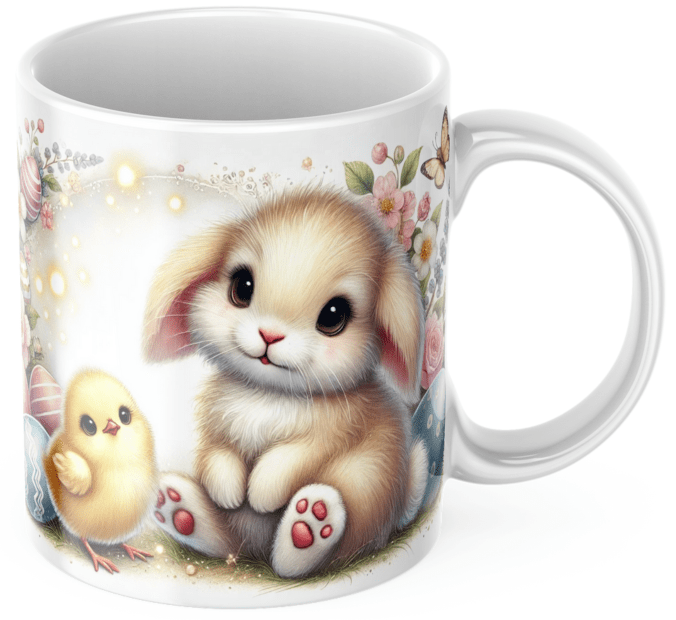 Personalisierte Ostertasse – Frohe-Ostern-Kaffeetasse – Tasse mit Namen