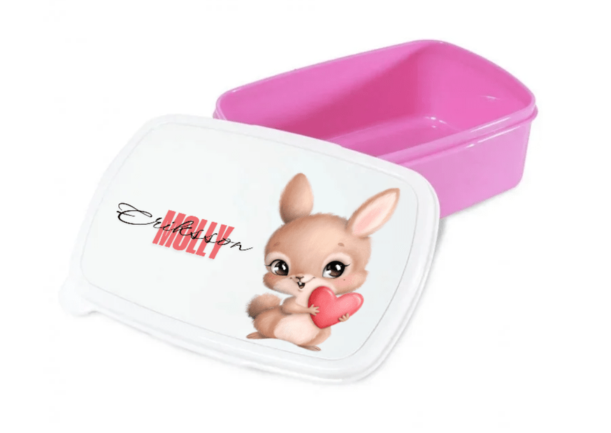 Personalisierte Brotdose für Kinder – Lunchbox – Hase