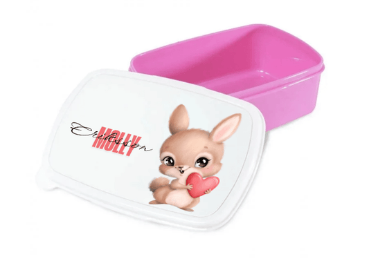 Personalisierte Brotdose für Kinder – Lunchbox – Hase