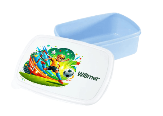 Personalisierte Brotdose für Kinder – Lunchbox – Fußballspieler