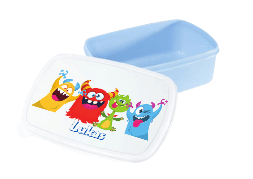 Personalisierte Brotdose für Kinder – Lunchbox – Lustige Monster
