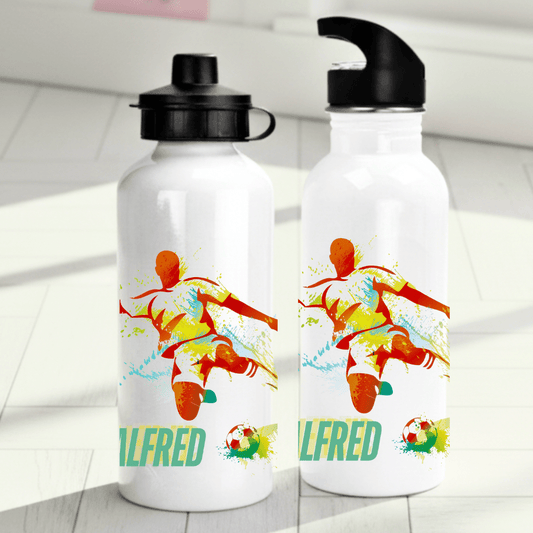Personlig vattenflaska för barn – Fotboll (design 1) – med namn