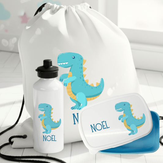 Personalisiertes Geschenkset mit Dinomuster für Kinder