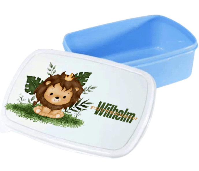 Personalisierte Brotdose für Kinder – Lunchbox – Wilde Tiere