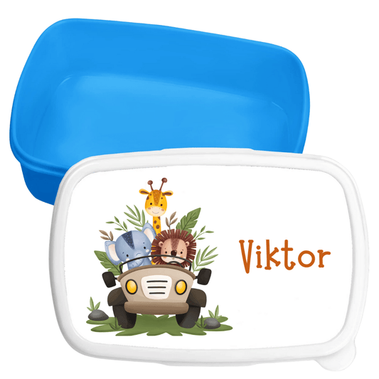 Personalisierte Brotdose für Kinder – Lunchbox – Safari