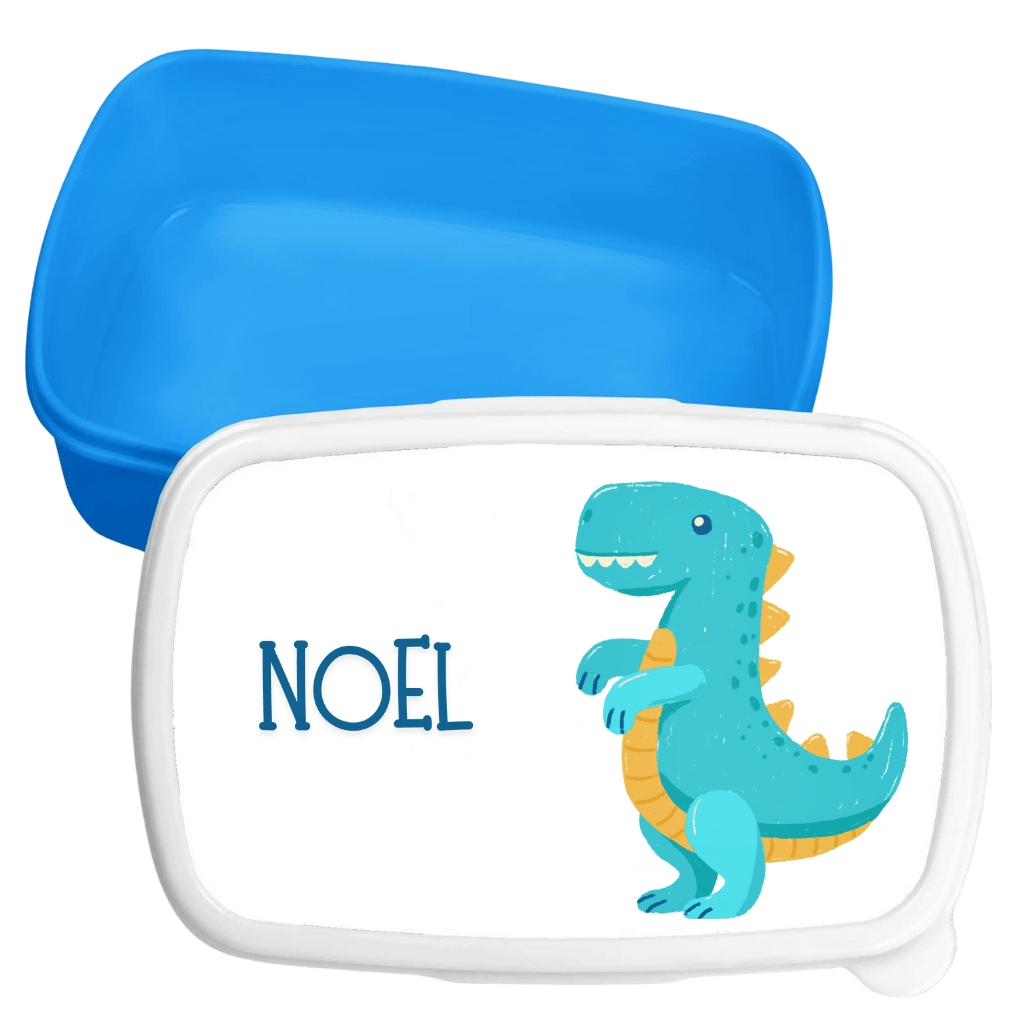 Personalisierte Brotdose für Kinder – Lunchbox – Lustiger Dinosaurier