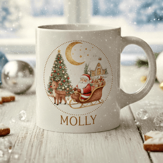 Personlig julmugg – Julnatt – mugg med namn