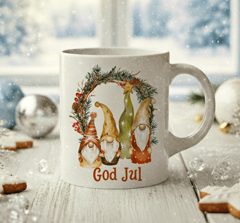 Personlig julmugg – Nisse – mugg med namn