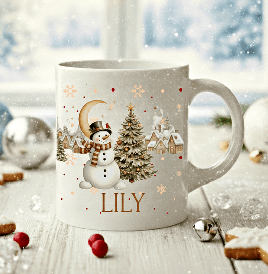 Personlig julmugg – Gammaldags jul – mugg med namn