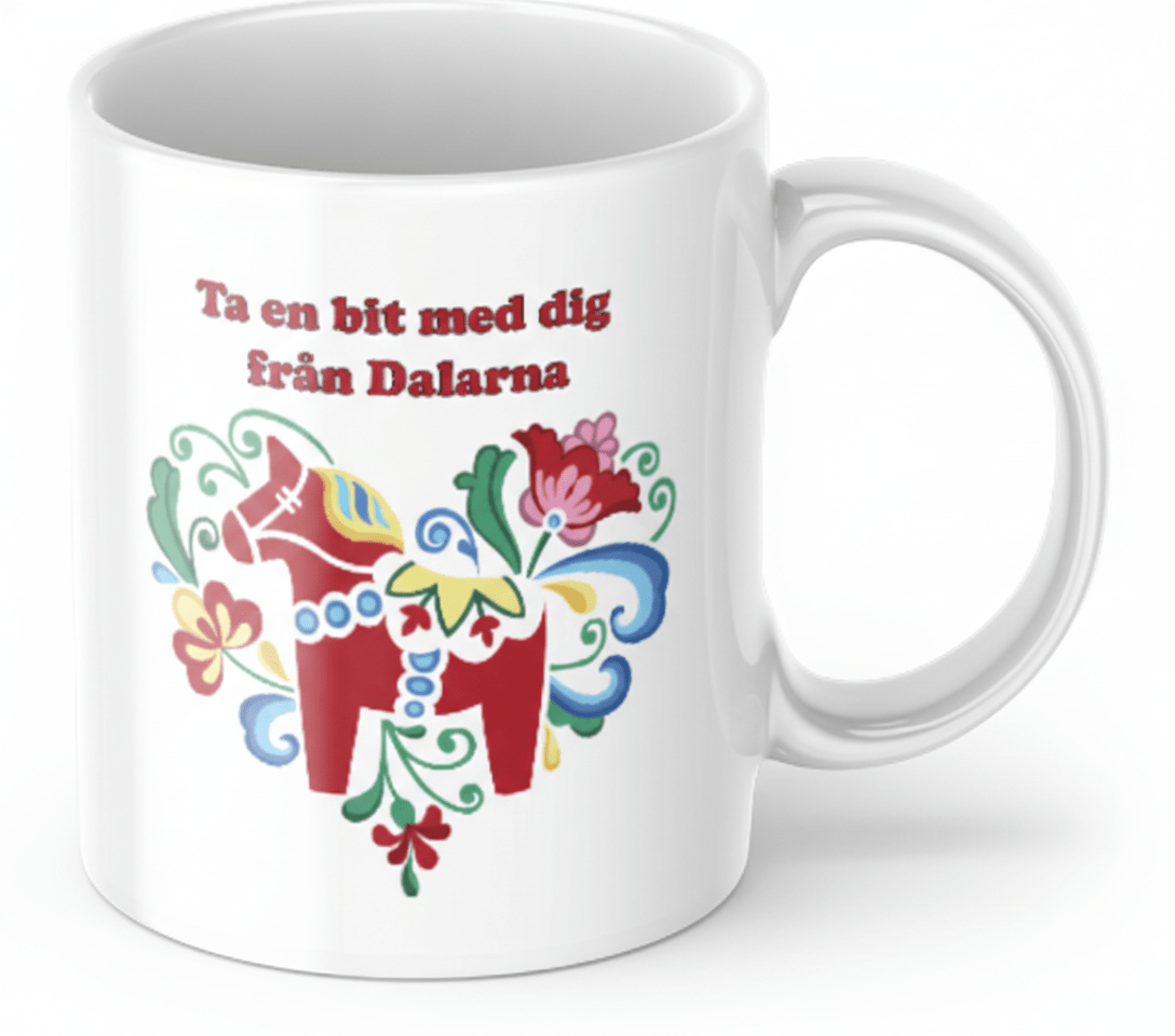 Personalisierte Tasse – Dalapferd – Tasse mit Namen