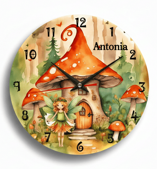 Zauber des Waldes – Kinderwanduhr