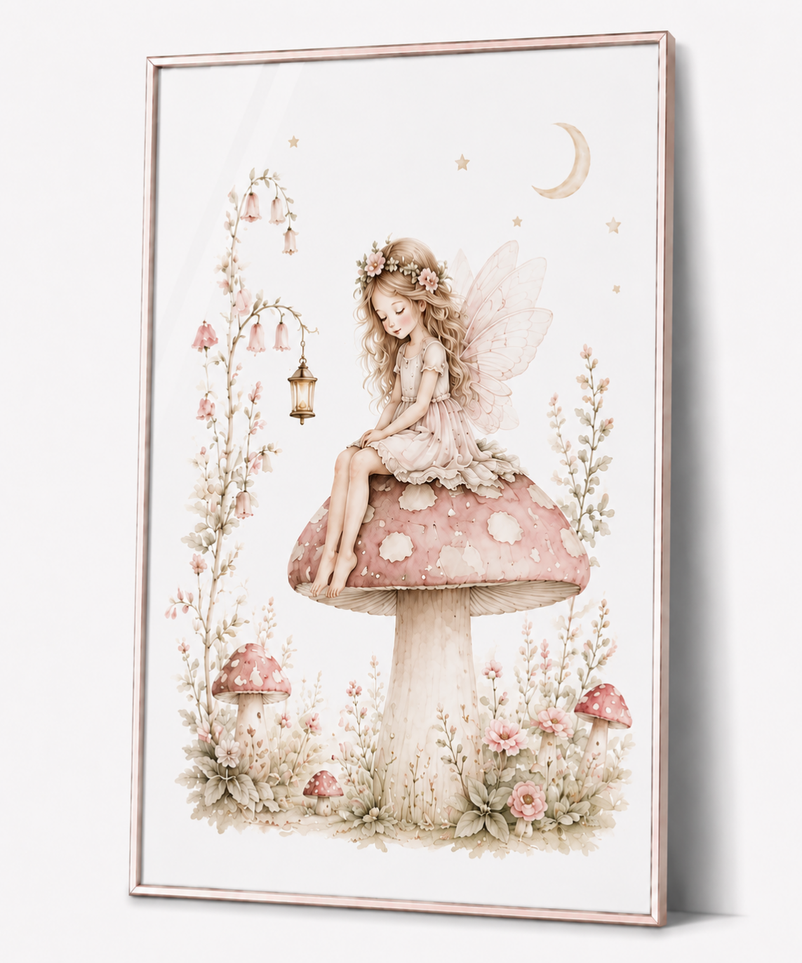 Waldelfe Kinderposter – Aquarellbild für das Mädchenzimmer